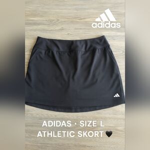 Adidas Black Skort • NWT • Size L • Athletic Stretch Fit 🖤